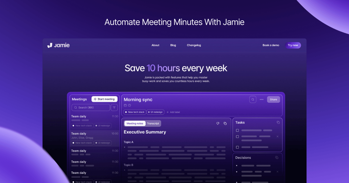 Increasing Productivity in Meetings with an AI Meeting Assistant